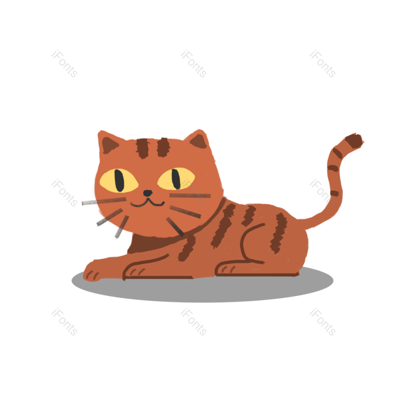 可爱宠物图片,手绘猫咪元素,卡通猫咪PNG,免抠素材